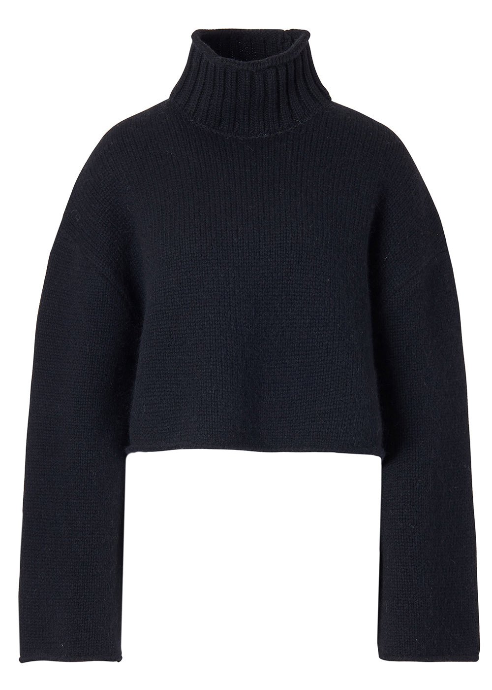 HIGH-NECK ALPACA SWEATER_BLACK