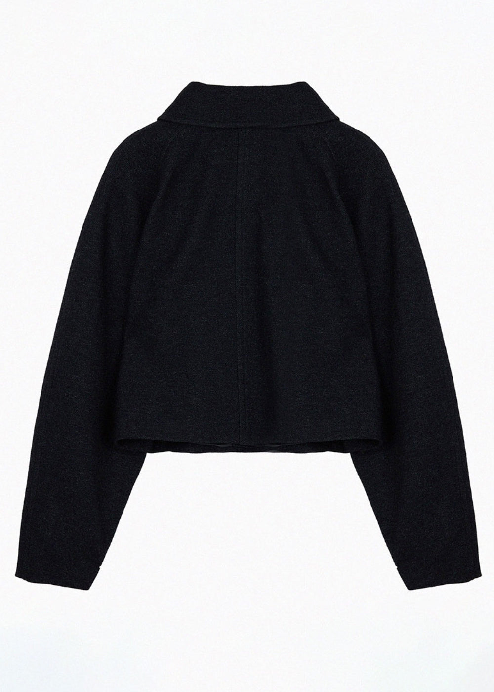 RAGLAN SLEEVE WOOL JACKET_BLACK