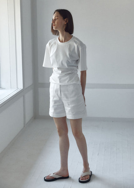 plage完売 新品LVIR SIDE TUCKED JERSEY TOP SIDE TUCKED JERSEY TOP_IVORY – LVIR