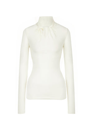 FRONT TWISTED TOP_IVORY