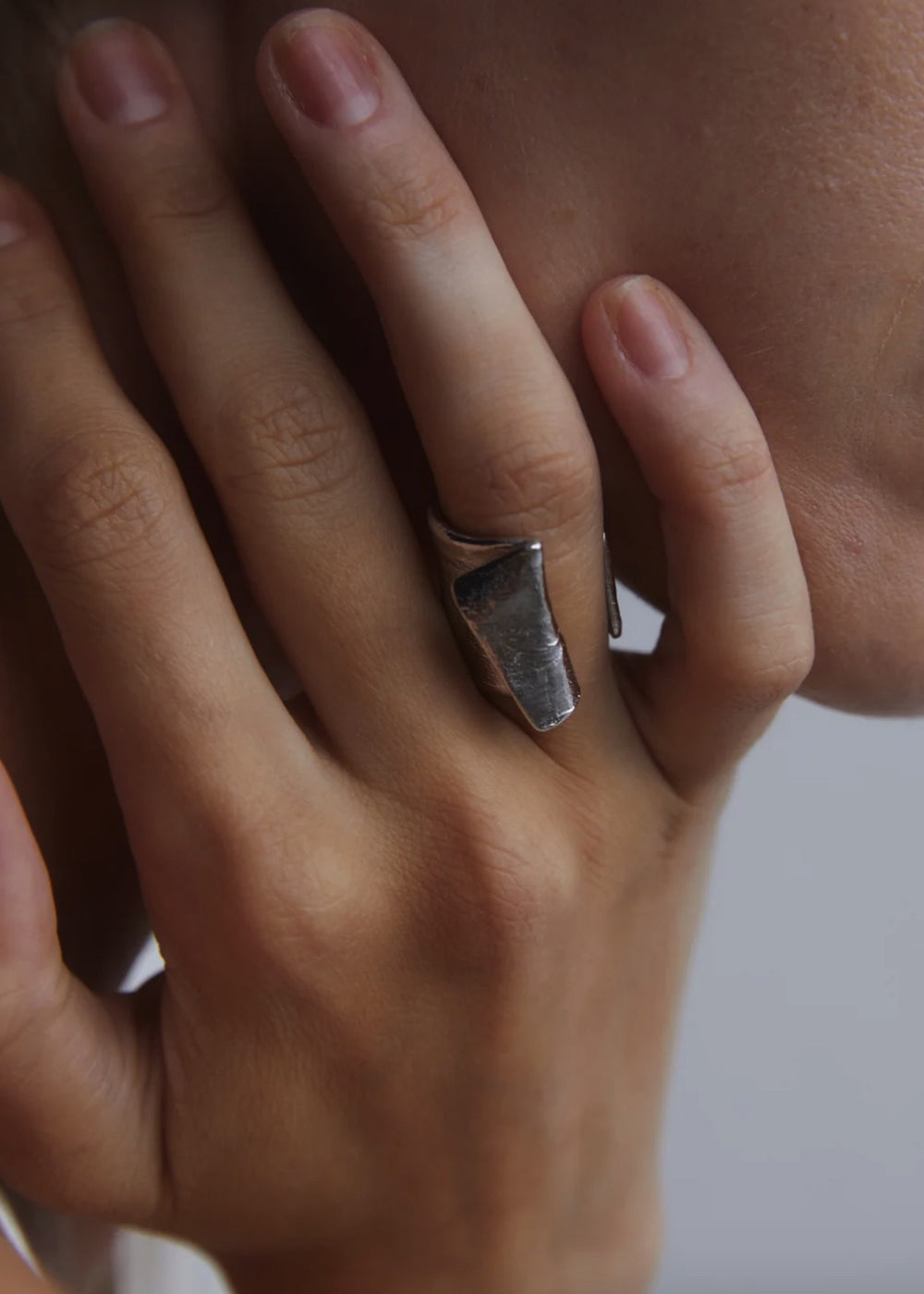 TURN OVER RING_SILVER