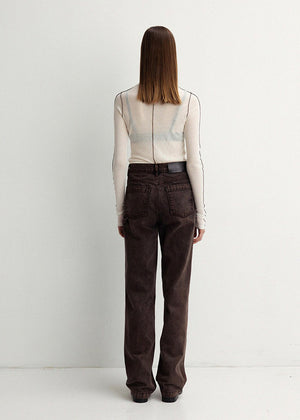 WOOL EDGE POINTED TOP_IVORY