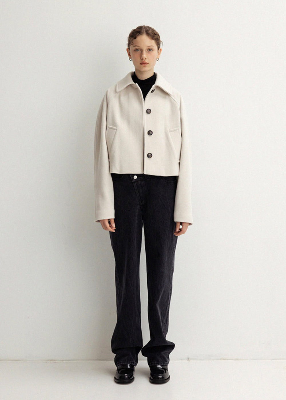 RAGLAN SLEEVE WOOL JACKET_CREAM