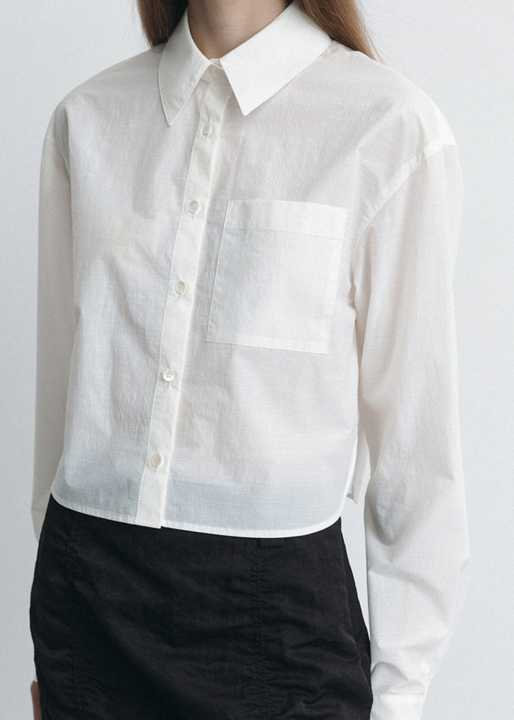 CROPPED POCKET SHIRT_IVORY