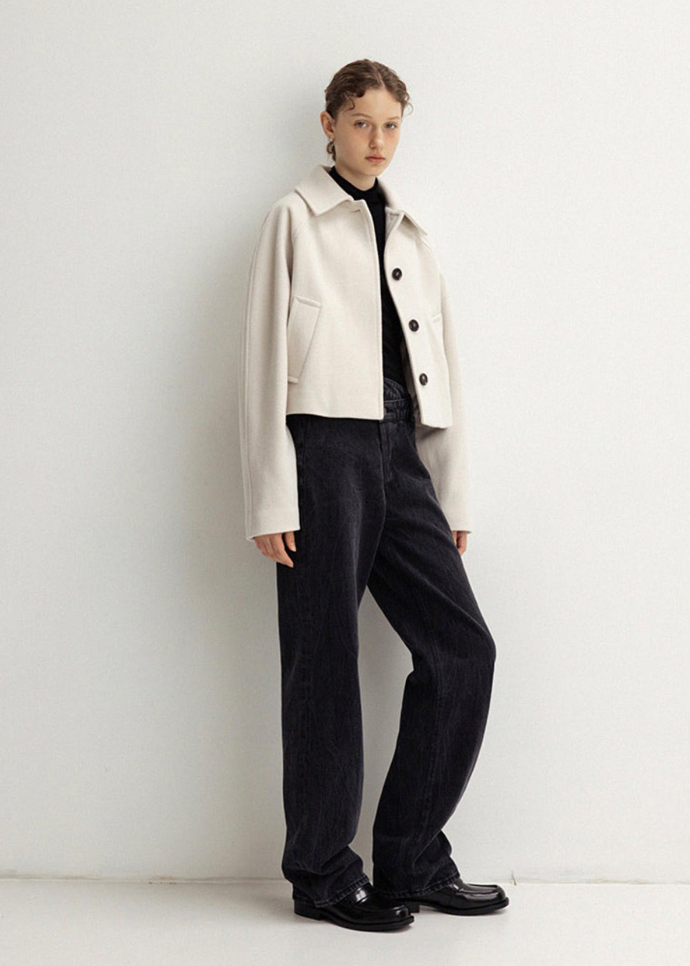 RAGLAN SLEEVE WOOL JACKET_CREAM