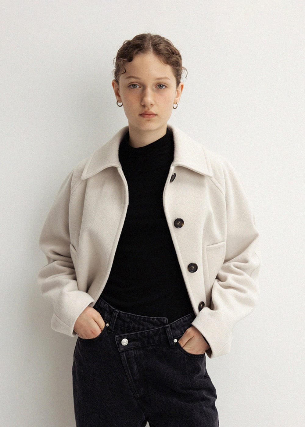 RAGLAN SLEEVE WOOL JACKET_CREAM