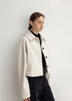 RAGLAN SLEEVE WOOL JACKET_CREAM