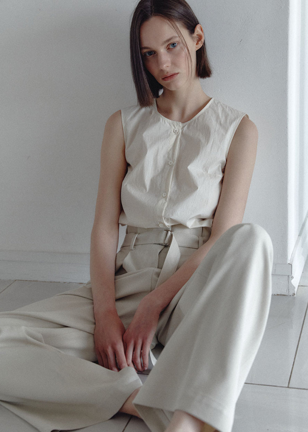 TWO-WAY BELTED JUMPSUIT_BEIGE