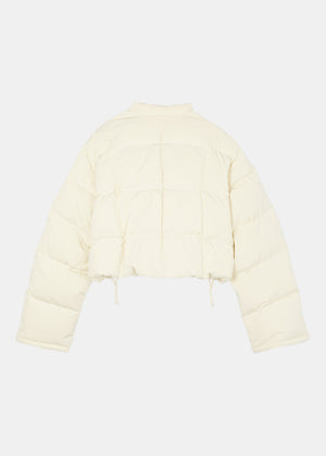 SQUARE QUILT DOWN JACKET_BUTTER