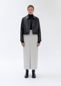 VEGAN LEATHER CROPPED JACKET_BLACK
