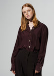 SILK STANDARD SHIRT BROWN