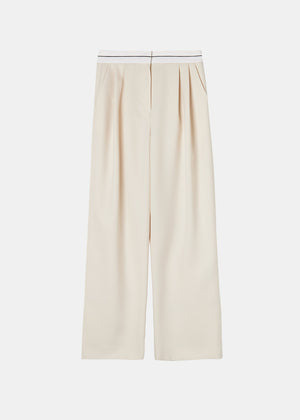 WAIST BAND POINTED PANTS_CREAM