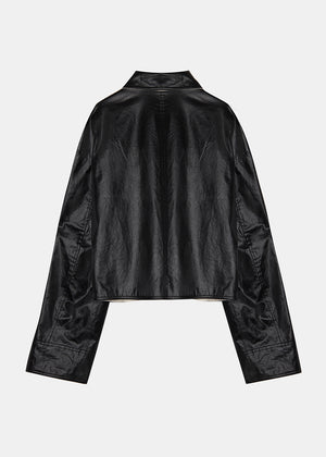 OUT POCKET REVERSIBLE JACKET_BLACK AND IVORY