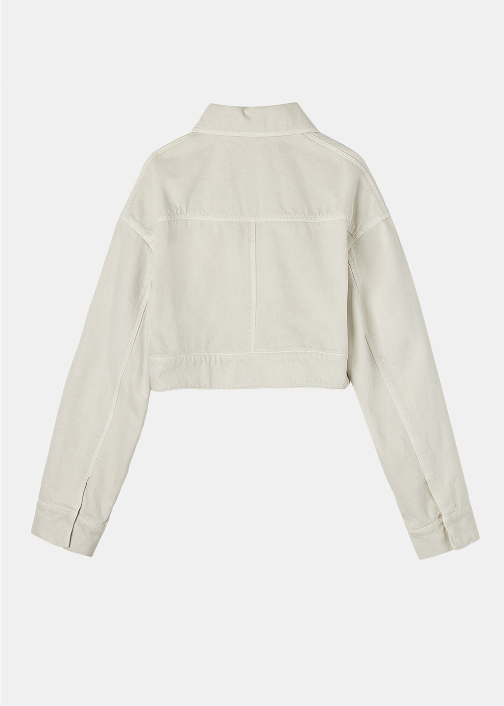 PIGMENT COTTON CROPPED JACKET_IVORY