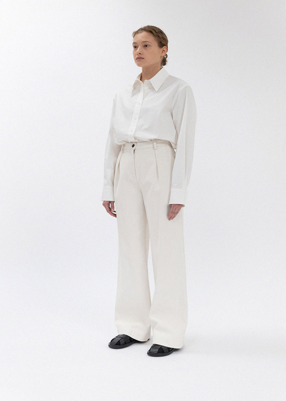 COTTON LONG SLEEVE SHIRT_WHITE