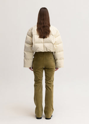 SQUARE QUILT DOWN JACKET_BUTTER