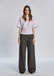 WIDE COTTON PANTS_DEEP KHAKI