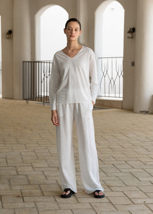 RELAXED-FIT PURE LINEN PANTS