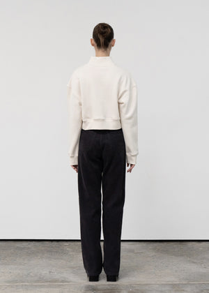 STRAIGHT FIT CORDUROY PANTS CHARCOAL