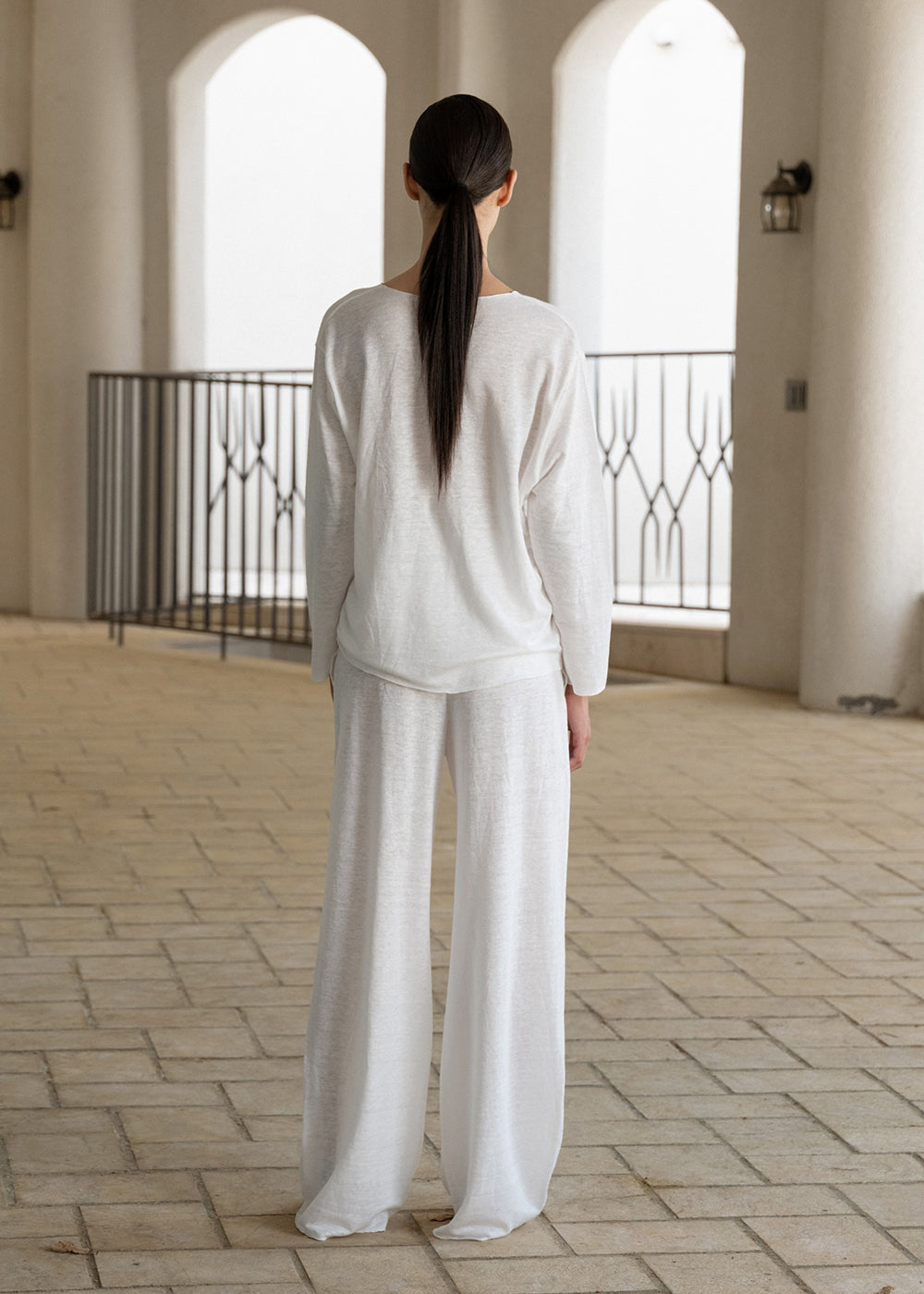RELAXED-FIT PURE LINEN PANTS