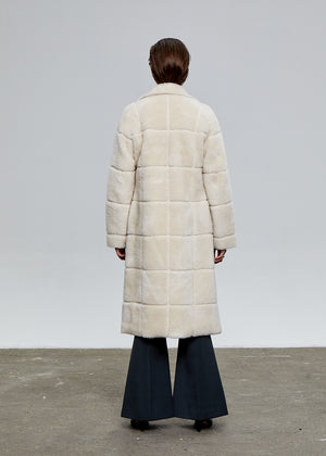 STITCHED DOUBLE SHEARLING COAT