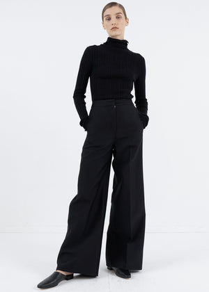 LEATHER MULE BLACK