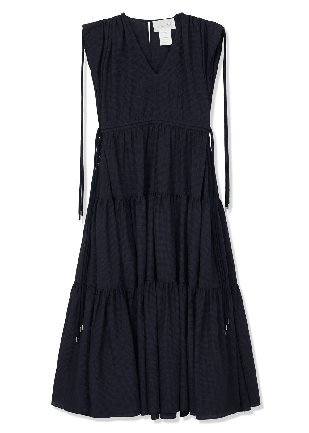 UNBALANCE STRING DRESS_DARK NAVY