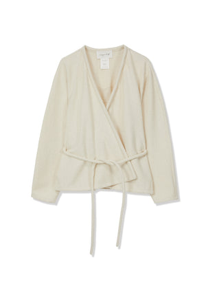 PIPING ROBE JACKET ECRU