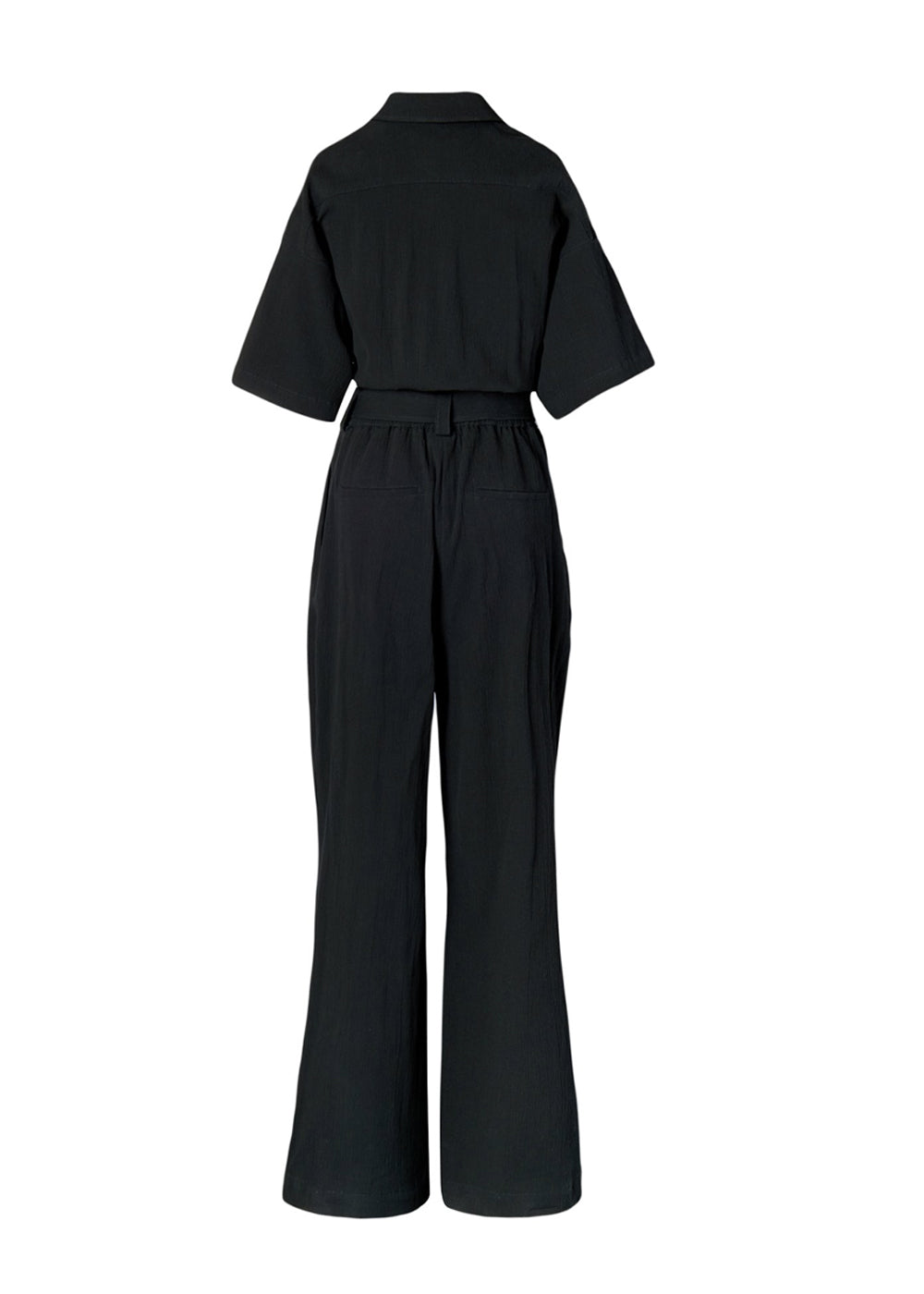 BANDING POCKET JUMPSUIT CHARCOAL