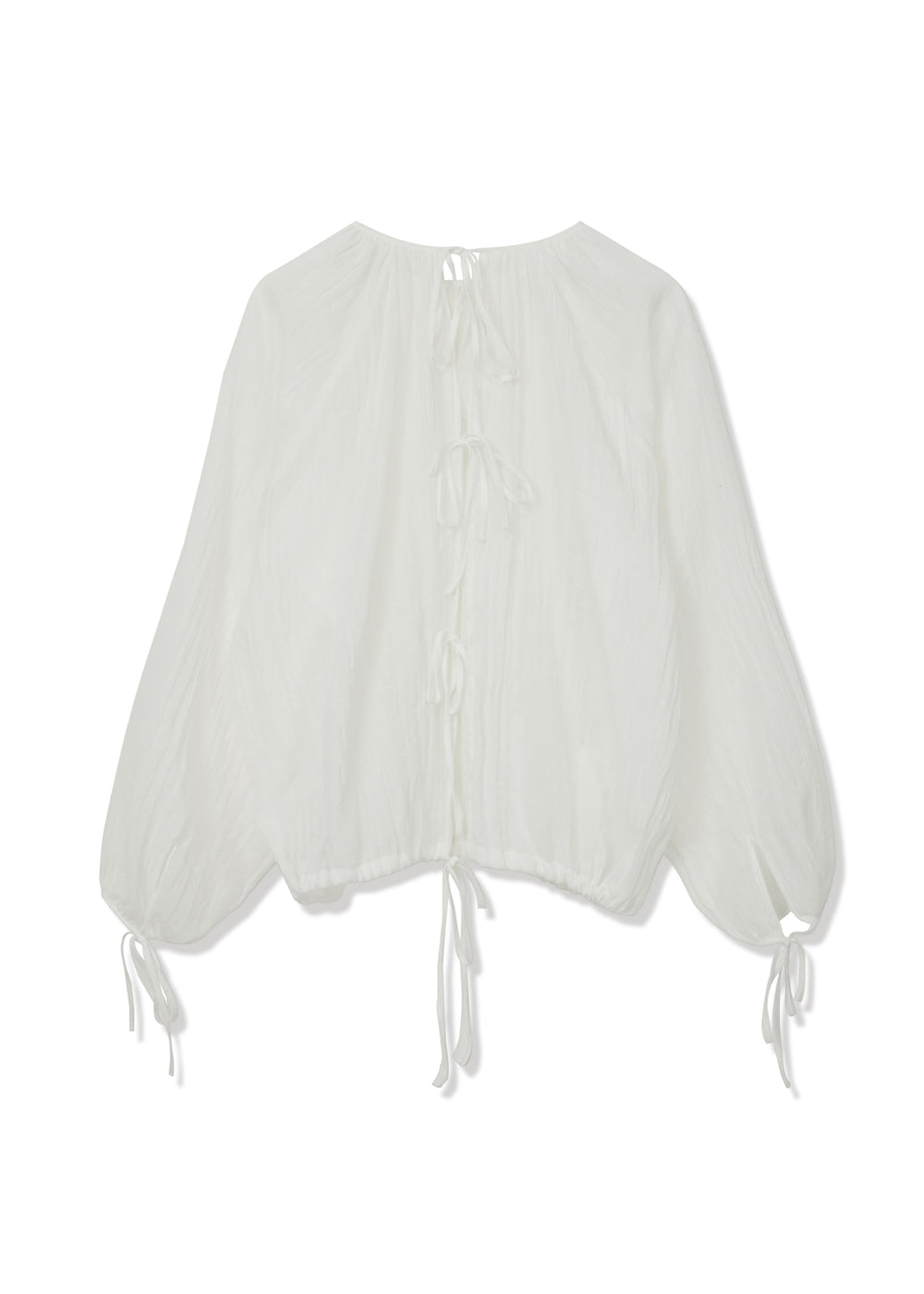 REVERSIBLE STRING BLOUSE WHITE