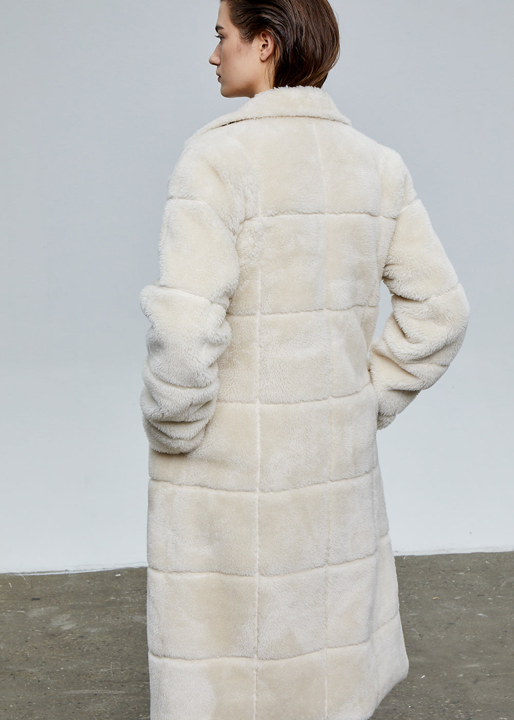 STITCHED DOUBLE SHEARLING COAT