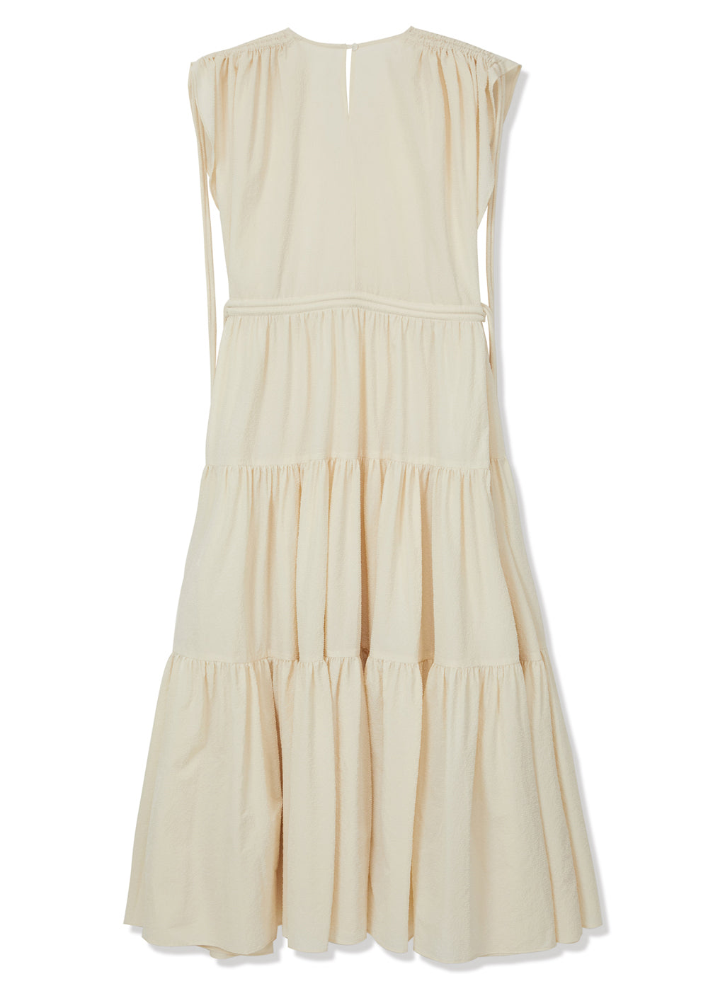 UNBALANCE STRING DRESS_BEIGE