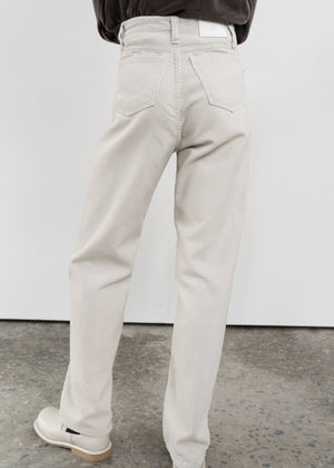 STRAIGHT FIT CORDUROY PANTS CREAM