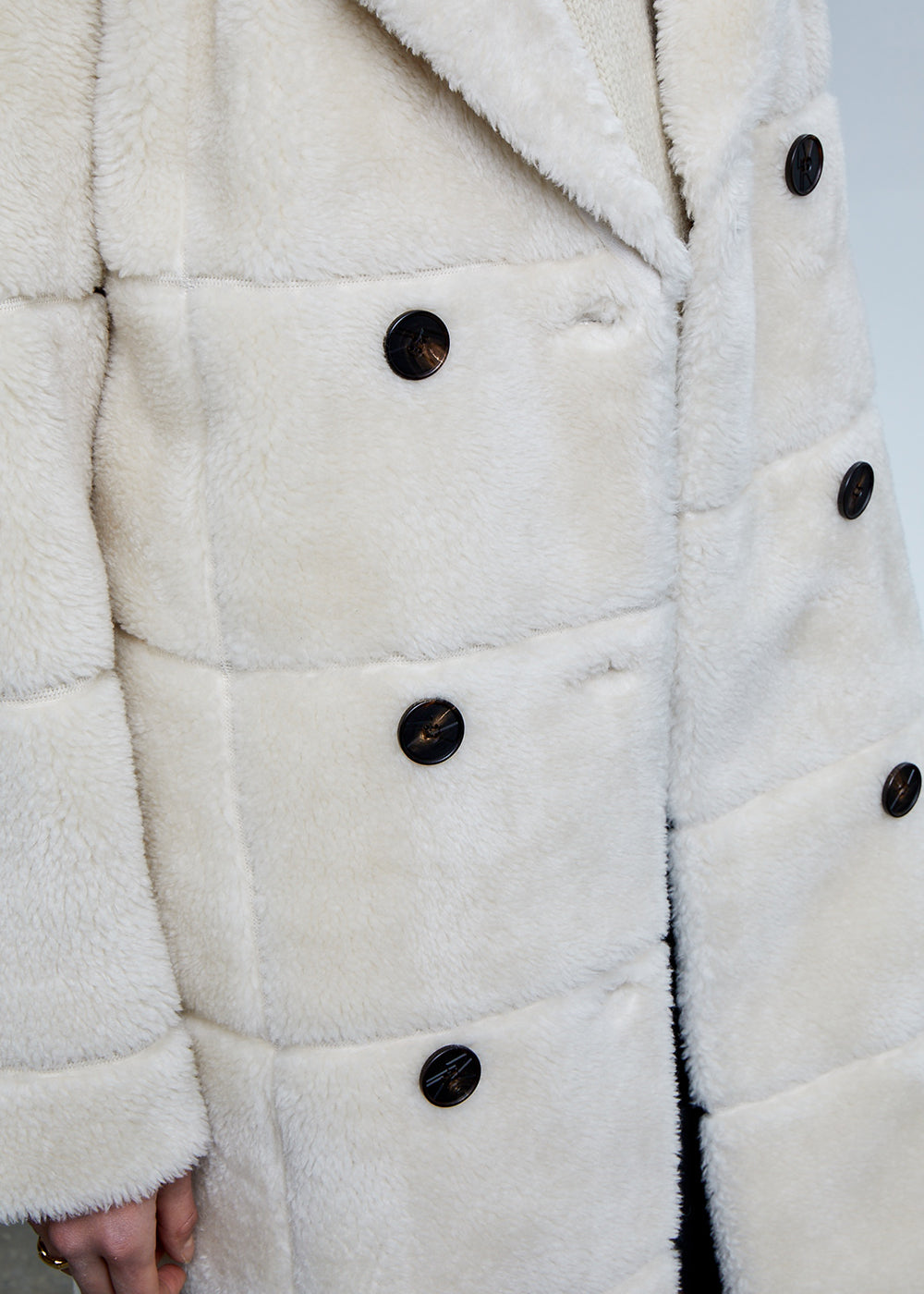 STITCHED DOUBLE SHEARLING COAT