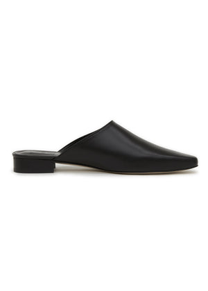 LEATHER MULE BLACK
