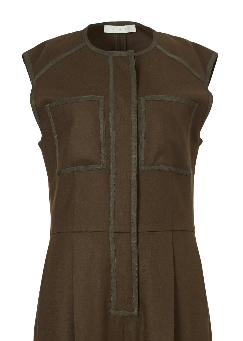 SLEEVELESS TAPING JUMPSUIT